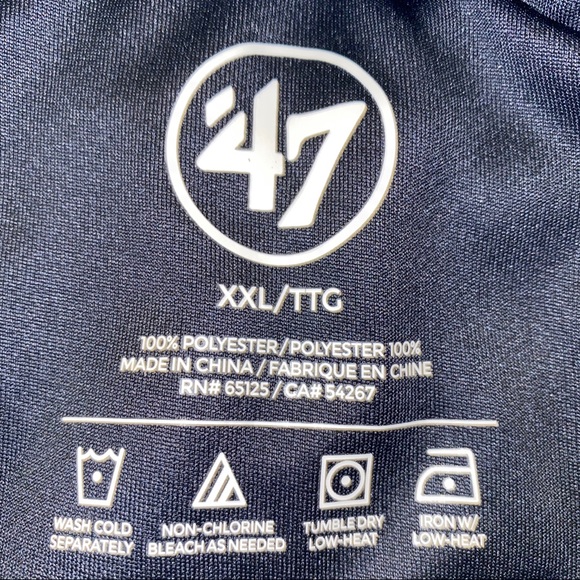 47 New York Yankees Men's Short Sleeve Ace Polo - 2XL - Picture 3 of 5